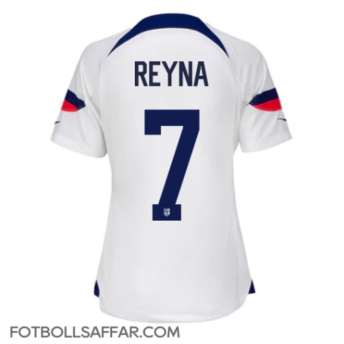 Förenta staterna Giovanni Reyna #7 Hemmatröja Dam VM 2022 Kortärmad